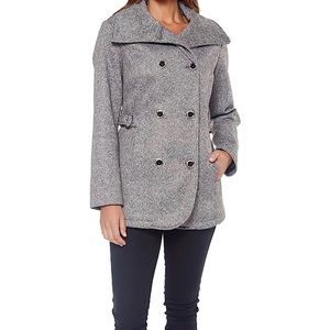 INTL d.e.t.a.i.l.s Women's Hooded Fashion Fleece Coat Jacket, XL